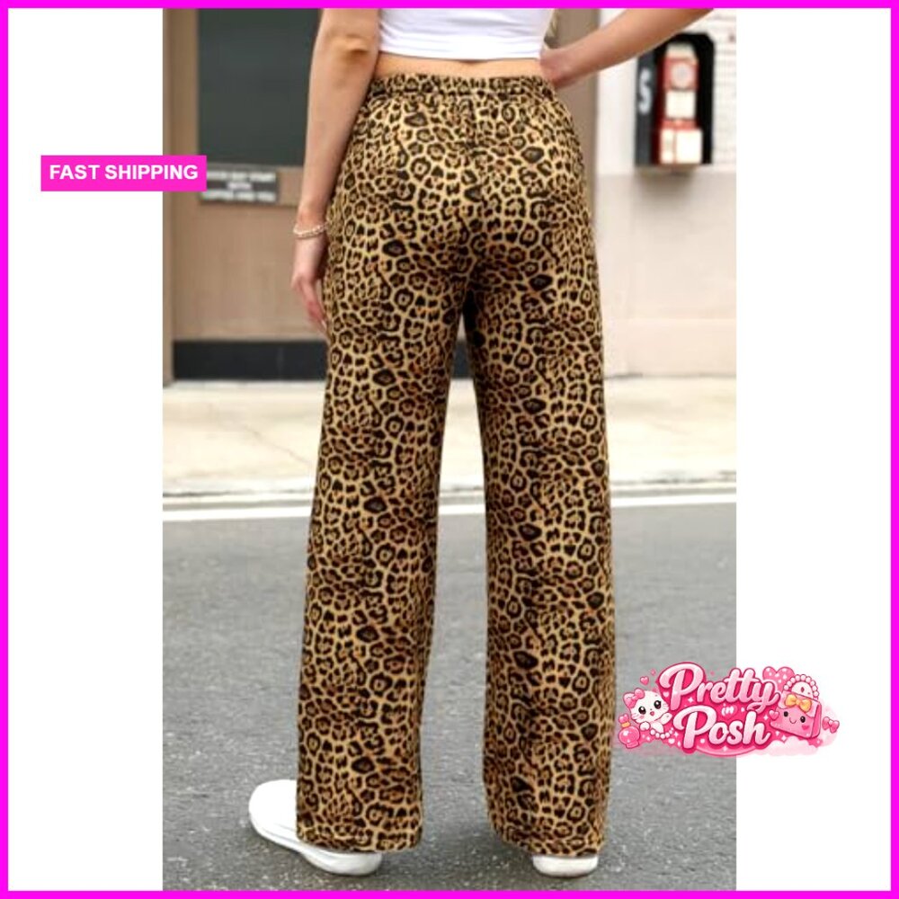 Soft Stretch Polyester Elastane Wide Leg Track Pa… - image 3